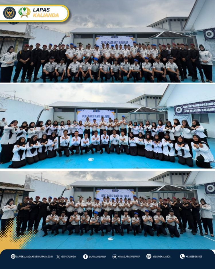 Lapas Kalianda Tegaskan Komitmen Anti HALINAR Lewat Deklarasi Bersama Pegawai dan WBP