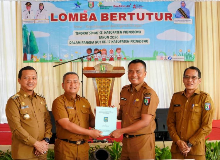 Bupati Pringsewu Ajak Anak Gemar Membaca Lewat Lomba Bertutur