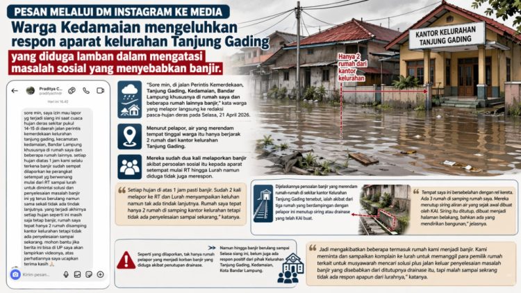 Warga Tanjung Gading Mengadu, Banjir Tak Kunjung Ditangani