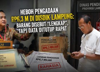 Pengadaan Rp6,3 M Disdik Lampung Disorot, Data Barang Masih Tertutup