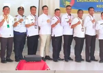 Kantah Tanggamus Hadiri Launching Pelayanan Samsat Talang Padang dan Penyerahan SPPT PBB-P2