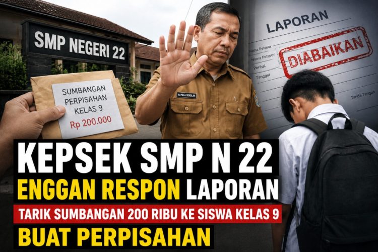 Siswa Kelas 9 Diminta Bayar Perpisahan, Kepsek SMPN 22 Bungkam