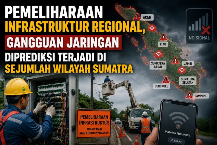 Jaringan Seluler dan Internet di Sumatra Berpotensi Terganggu Selama 12 Jam
