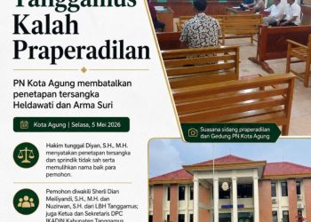 Praperadilan Dikabulkan, PN Kota Agung Rehabilitasi Nama Baik Dua Warga Tanggamus