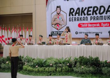 Rakerda Pramuka Lampung 2026 Resmi Dibuka, Jihan Dorong Gerakan Nyata Berdampak