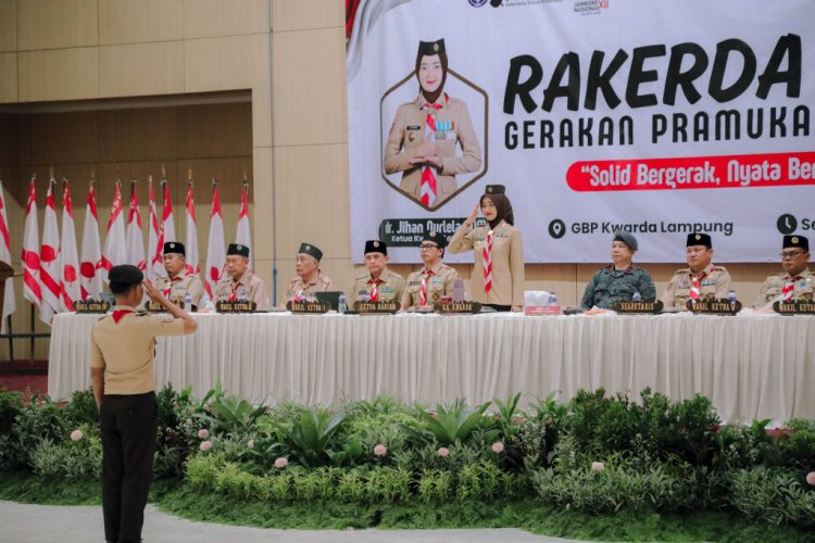 Rakerda Pramuka Lampung 2026 Resmi Dibuka, Jihan Dorong Gerakan Nyata Berdampak
