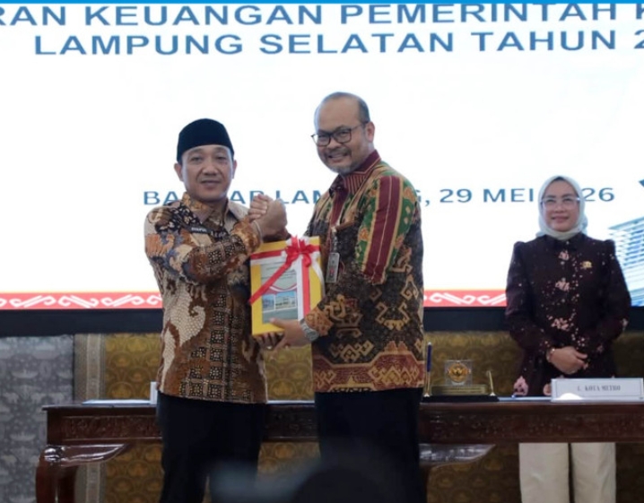 Satu Dekade WTP! Lampung Selatan Kembali Dapat Predikat Tertinggi dari BPK