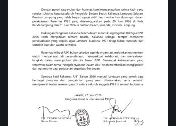 Dukungan Bintaro Beach Jadi Bagian Penting Kesuksesan Rakernas Nasional PJ91 2026