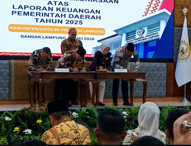 Hadiri Penyerahan LHP BPK, Benny Raharjo Apresiasi Raihan WTP Lampung Selatan