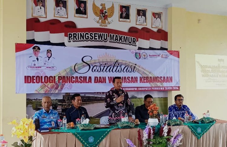 Pemkab Pringsewu Gelar Sosialisasi Pancasila di 40 Pekon dan Kelurahan, Bupati Tekankan Persatuan