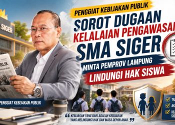 Siswa Jangan Jadi Korban, Penggiat Kebijakan Publik Minta Pemprov Lampung Turun Tangan