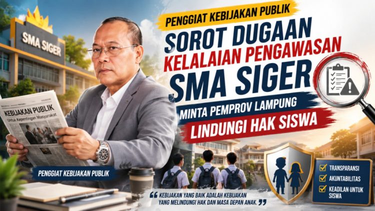 Siswa Jangan Jadi Korban, Penggiat Kebijakan Publik Minta Pemprov Lampung Turun Tangan