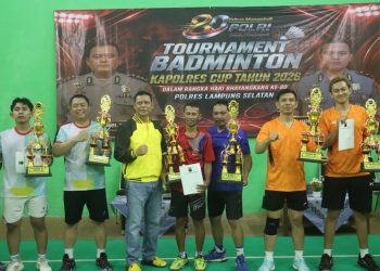 Kapolres Lamsel Cup 2026 Resmi Ditutup, Wagiman/Tresno Raih Gelar Juara