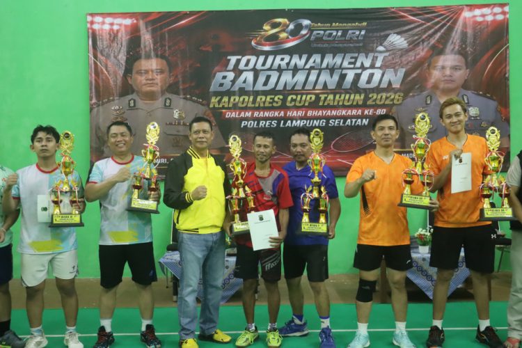 Kapolres Lamsel Cup 2026 Resmi Ditutup, Wagiman/Tresno Raih Gelar Juara