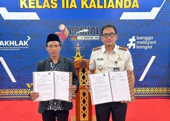 Teken Kerja Sama dengan LDTQN, Lapas Kalianda Fokus Bentuk Warga Binaan Berakhlak dan Mandiri