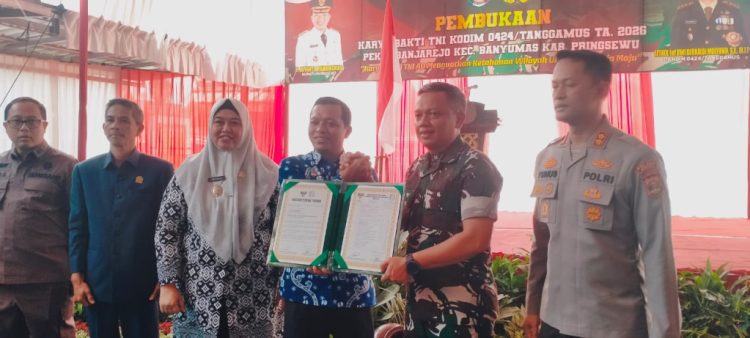 Pekon Banjarejo Jadi Lokasi TMMD Kabupaten Pringsewu, Fokus Bangun Infrastruktur dan Pemberdayaan Warga