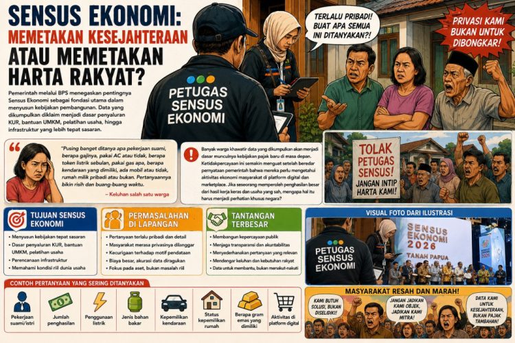 Sensus Ekonomi dan Kecurigaan Publik: Untuk Bantuan atau Pendataan Aset?