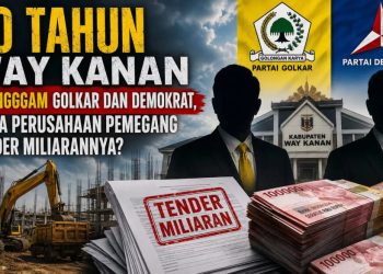 20 Tahun Golkar dan Demokrat Dominasi Way Kanan, Siapa Kontraktor di Balik Tender Proyek Miliaran?