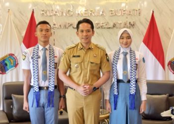 Naufal dan Chika Wakili Lampung di Paskibraka Pusat, Bupati Egi Beri Apresiasi