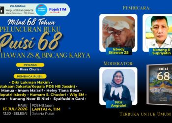 Isbedy Stiawan ZS Rayakan Milad ke-68 Lewat Peluncuran Buku “Puisi 68” di PDS HB Jassin