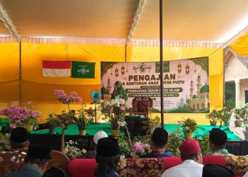 Muslimat NU Sendang Baru Salurkan Santunan Rp57 Juta dan 480 Kg Beras kepada Anak Yatim