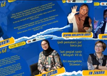 Isbedy Stiawan ZS Luncurkan “Puisi 68”, Deretan Perempuan Lampung Tampil di Panggung Sastra Nasional