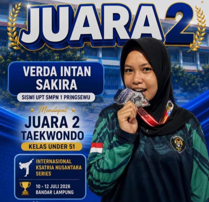 Verda Intan Sakira Harumkan Nama Pringsewu, Sabet Perak di International PBTI Series 2026