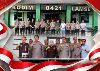 Kapolres Lampung Selatan Perkuat Sinergi dengan TNI dan Kejaksaan, Komitmen Jaga Kamtibmas
