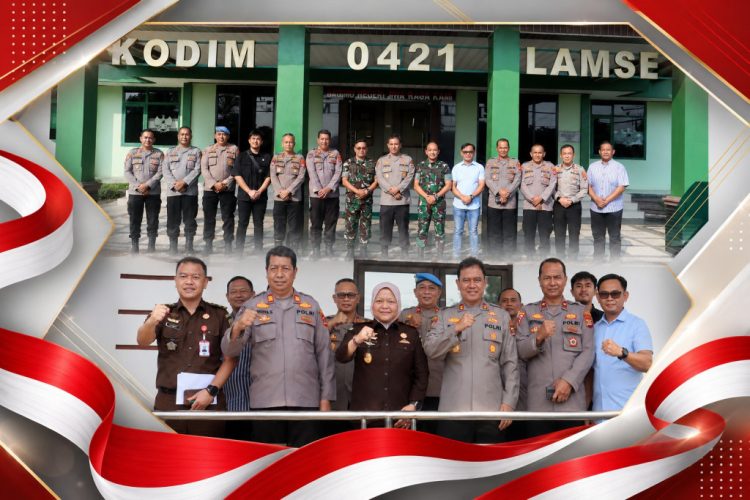 Kapolres Lampung Selatan Perkuat Sinergi dengan TNI dan Kejaksaan, Komitmen Jaga Kamtibmas