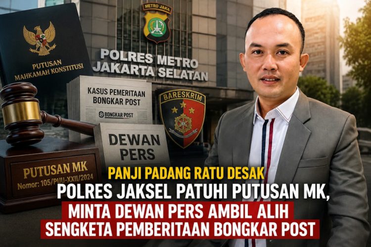 Kasus Bongkar Post Jadi Sorotan, Panji Padang Ratu Minta Dewan Pers Turun Tangan