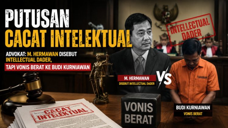 M. Hermawan Disebut Intellectual Dader, Mengapa Budi Kurniawan Justru Divonis 12 Tahun?
