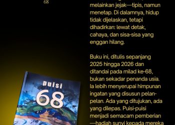 “Puisi 68” Isbedy Stiawan ZS, Menyulam Usia Menjadi Catatan Kehidupan Lewat Kata