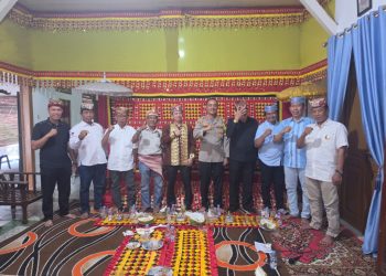 Sambangi Tokoh Adat Sai Batin, Kapolres Lampung Selatan Dorong Sinergi Jaga Kamtibmas