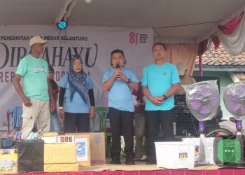 Semarak HUT ke-81 RI, Desa Merak Belantung Gelar Jalan Sehat dan Bazar UMKM