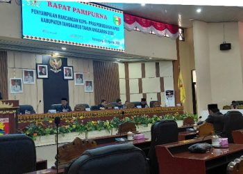 Rapat paripurna DPRD Tanggamus bahas KUPA-PPAS perubahan APBD 2026, Kantor Pertanahan turut hadir