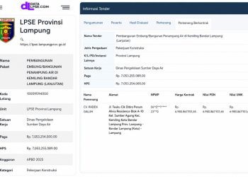 Embung Kemiling Pakai APBD Dua Tahun, LSM PRO RAKYAT Pertanyakan Dugaan Kerugian Negara Rp383 Juta