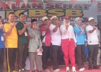 KBSB Kalianda Semarakkan HUT ke-81 RI dengan Jalan Sehat dan Bazar UMKM