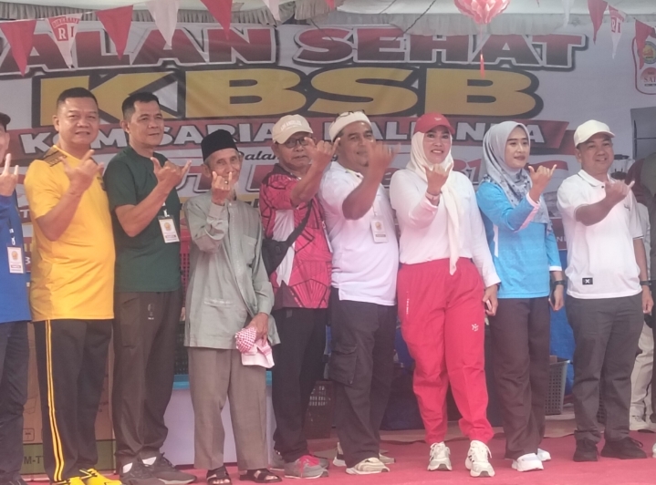 KBSB Kalianda Semarakkan HUT ke-81 RI dengan Jalan Sehat dan Bazar UMKM