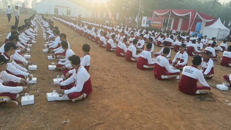 Diklat Laskar Gerindra Lampung Resmi Dibuka Ketua DPD Rahmad Mirzani Djausal