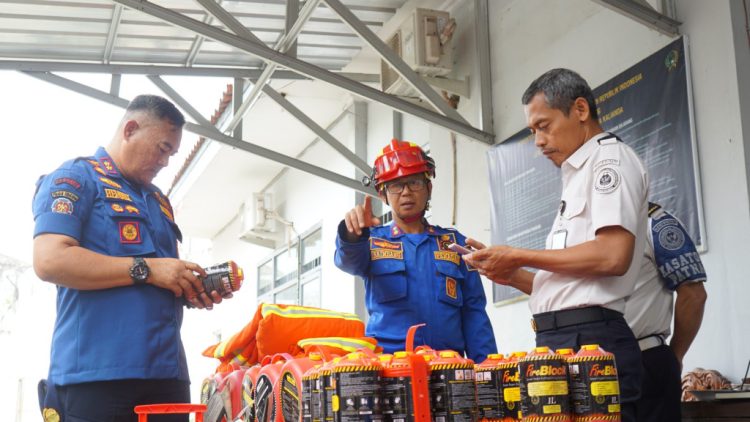 Petugas Lapas Kalianda Diberi Pelatihan Pencegahan dan Penanggulangan Kebakaran