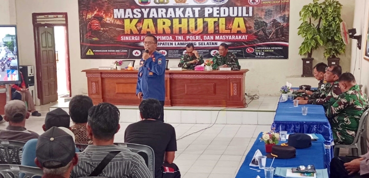 Karhutla Mengintai Gunung Rajabasa, 128 Kebakaran Terjadi di Lamsel!
