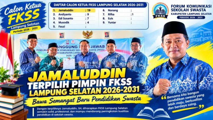 Raih 19 Suara, Jamaluddin Kalahkan Enam Kandidat di Mubes FKSS Lampung Selatan
