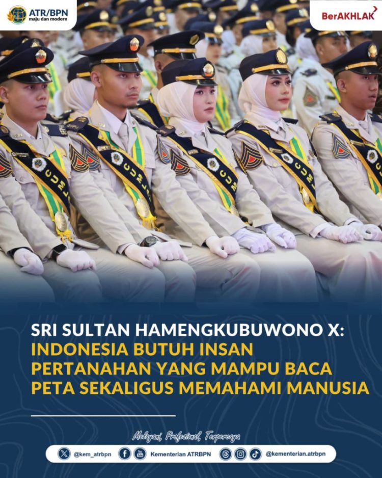 Pesan Sri Sultan HB X untuk Lulusan Politeknik Agraria STPN: Jangan Hanya Paham Peta