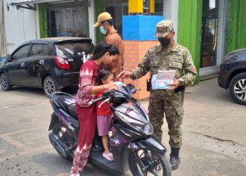 Debu Anak Krakatau Mulai Terasa, Kodam XXI/Radin Inten Bergerak Lindungi Masyarakat