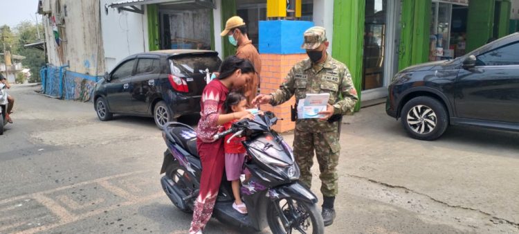 Debu Anak Krakatau Mulai Terasa, Kodam XXI/Radin Inten Bergerak Lindungi Masyarakat