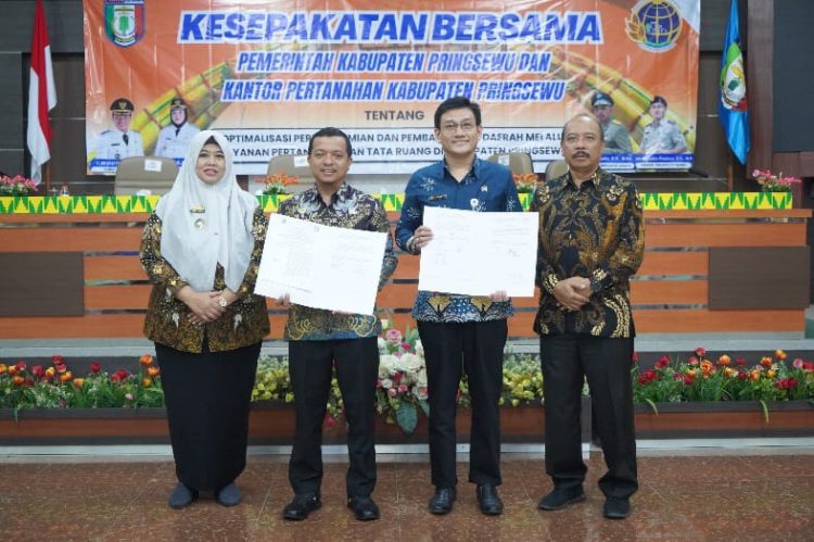 Pemkab Pringsewu Gandeng Kantah, Integrasi NIB-NOP hingga Reforma Agraria Masuk Kesepakatan