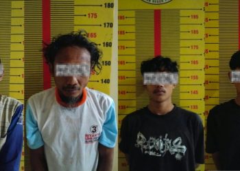 Rumah Diduga Jadi Tempat Konsumsi Sabu Digerebek, 4 Pria Diciduk Polisi