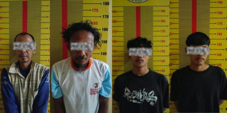 Rumah Diduga Jadi Tempat Konsumsi Sabu Digerebek, 4 Pria Diciduk Polisi