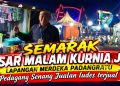 Diguyur Hujan Tak Surutkan Antusias Warga, Pasar Malam Padang Ratu Tetap Ramai