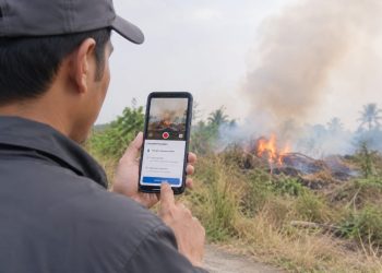 Polres Lampung Selatan Ajak Warga Laporkan Titik Api Lewat Aplikasi Siger Lampung Presisi